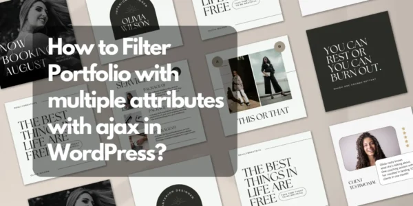 How to Filter Portfolio with multiple attributes with ajax in WordPress